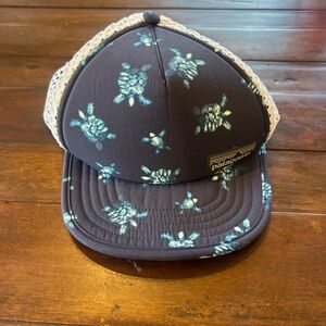 Patagonia Turtle Print Mesh Running Hat Duckbill Cap Adjustable
